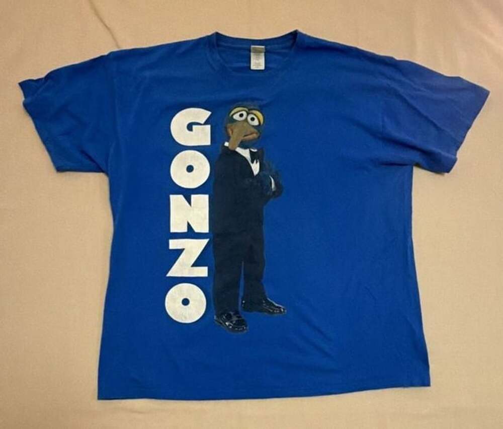 Disney The Muppets Gonzo Graphic T-Shirt Blue 2XL